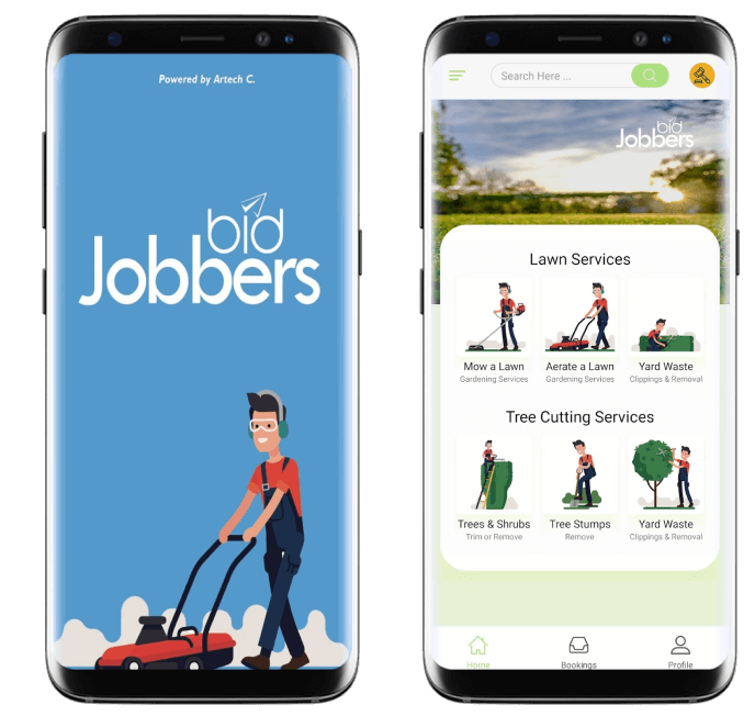 Booking Lawn Care Services App